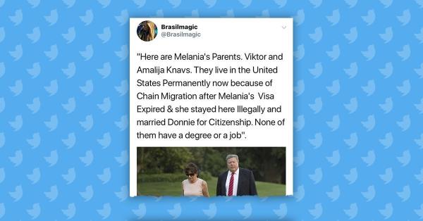 Click image for larger version

Name:	melania_trump_parents_chain_migration_tweet.jpg
Views:	20
Size:	27.0 KB
ID:	29888382